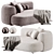  Contemporary Clara Sofa Design 3D model small image 1