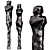 Metal Abstract Male Female Figures 3D model small image 1