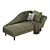 Luxurious Velvet Sofa with Décor 3D model small image 4