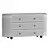 Exquisite Carlisle Six Drawer Dresser 3D model small image 3