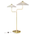 Gold Metal Base Floor Lamp 3D model small image 1