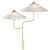 Gold Metal Base Floor Lamp 3D model small image 2