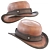 PBR Cowboy Hat 3D Model 3D model small image 2