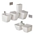 Strada II Collection: Ceramic Bathroom Fixtures 3D model small image 1