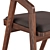 Sleek Dual-Tone Dining Chair 3D model small image 3