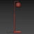 Handcrafted Montecito Glass Floor Lamp 3D model small image 4