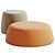 Boca Fabric Pouf: S/L, 3D-Ready 3D model small image 1