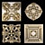 Intricate Ornament Design Elements Pack 3D model small image 1