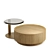 Modern Round Nesting Coffee Tables 3D model small image 3