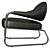 Contemporary Bauhaus-inspired Lolla Armchair 3D model small image 2