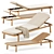 Tribu Ukiyo Lounger: Stylish Relaxation 3D model small image 1