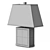 Sleek Grey Table Lamp 3D model small image 7