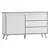 Stylish CHARLOTTE 119 Drawer Unit 3D model small image 3