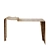 Sculptural Metal Console Table 3D model small image 2