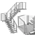 Viewrail 3 Staircase Set 3D model small image 3