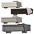 Upholstered Storage Bench with Box Trick 3D model small image 4