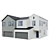 Low Poly American House 08 3D model small image 2