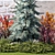 Collection of Large Plants: Thuja, Cypress, Blue Spruce 3D model small image 5