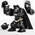 Batman Lego Action Figure 3D model small image 2