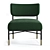 Four Hands Mercer Chair Forest 3D model small image 3