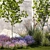 Landscape Plant Collection: Hazel, Lavender, Grass 3D model small image 4