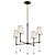 Elegant Damian Chandelier in Gold 3D model small image 4