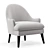 Modern Style Collete Armchair 3D model small image 1