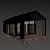 Sleek Container Home Model 3D model small image 6