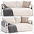 Modern Comfort Offset Sofa 3D model small image 2