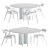 Modern Dining Set Alan Zola 3D model small image 5