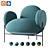 KANO Dolphin Lounge Chair 3D model small image 1