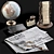 Elegant Home Decor Set 3D model small image 1