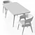 Customizable Bern Chair and Savannah Table 3D model small image 7