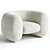 Molteni CINNAMON Armchair: Contemporary Elegance 3D model small image 3