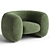 Molteni CINNAMON Armchair: Contemporary Elegance 3D model small image 4