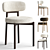 Contemporary Davis Dining Chair in 3D 3D model small image 5