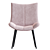 Sleek 2014 Robb Velvet Stool 3D model small image 2