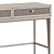 Modern Console with Fabric-Decorated Drawers 3D model small image 4