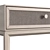 Modern Console with Fabric-Decorated Drawers 3D model small image 6