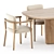 Modern Outdoor Set: Heri O Chairs & Tobi-Ishi Table 3D model small image 2