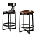 Shadow Black Pepper Bar Stool 3D model small image 9