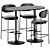 Verner 430 Bar Stool Set 3D model small image 2