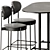 Verner 430 Bar Stool Set 3D model small image 3