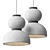 Modern Minimalist Noguchi Pendant Lamp 3D model small image 1