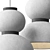 Modern Minimalist Noguchi Pendant Lamp 3D model small image 3