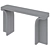 Hamish Console Table Urban Elegance 3D model small image 5