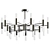 Elegant Bastone 346 Smart Chandelier 3D model small image 1