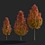 Chanticlee Autumn Pear Tree Collection 3D model small image 3