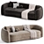 Elegant Eichholtz Sofa: Modern Luxury 3D model small image 3