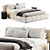 Elegant Boss Dream Velvet Bed 3D model small image 6